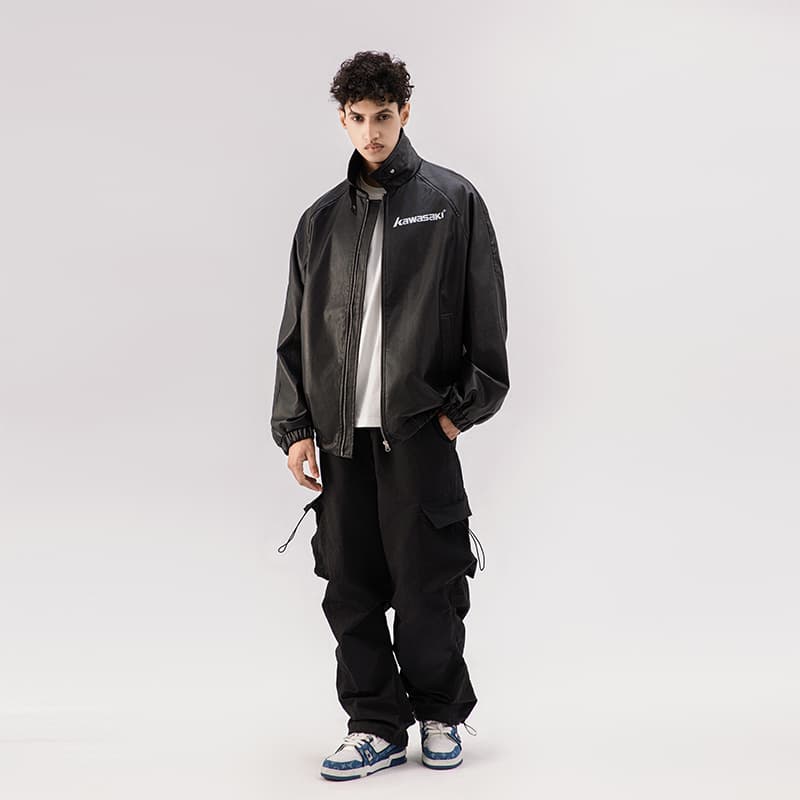 Kawasaki PU Leather Jacket