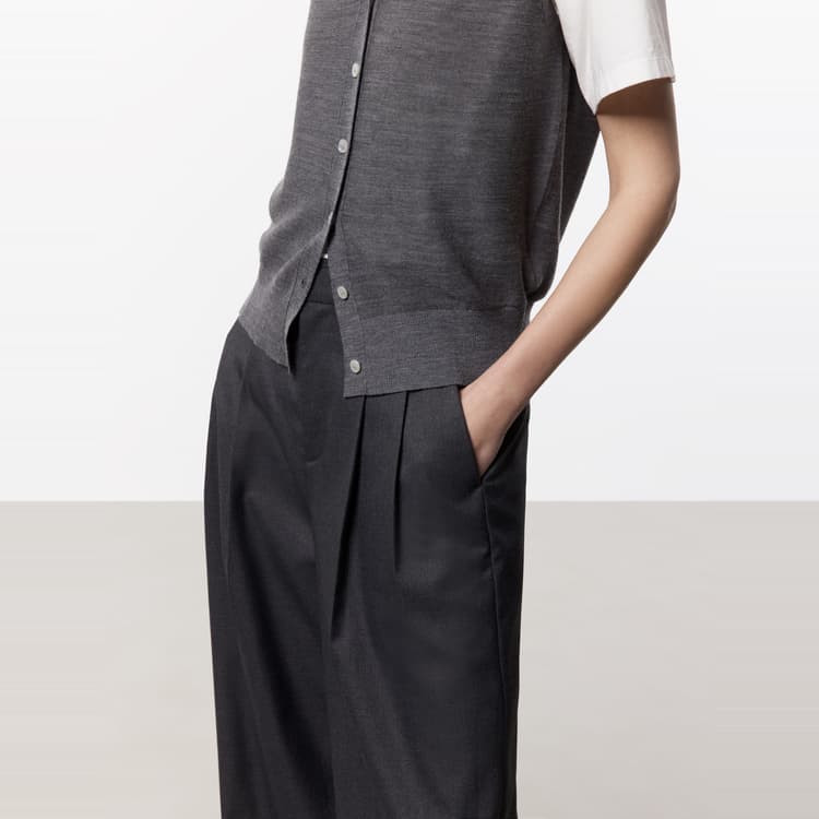 MOCO Pleated Casual Pants Deep Gray
