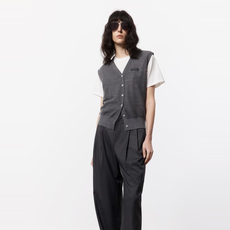 MOCO Pleated Casual Pants Deep Gray