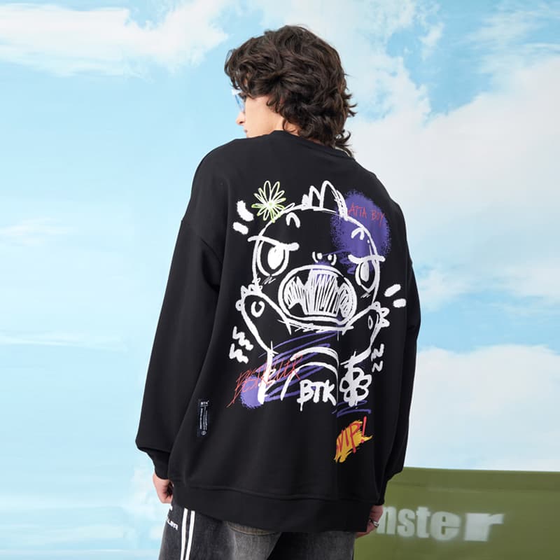 BTK Cartoon Monster Graffiti Sweatshirt
