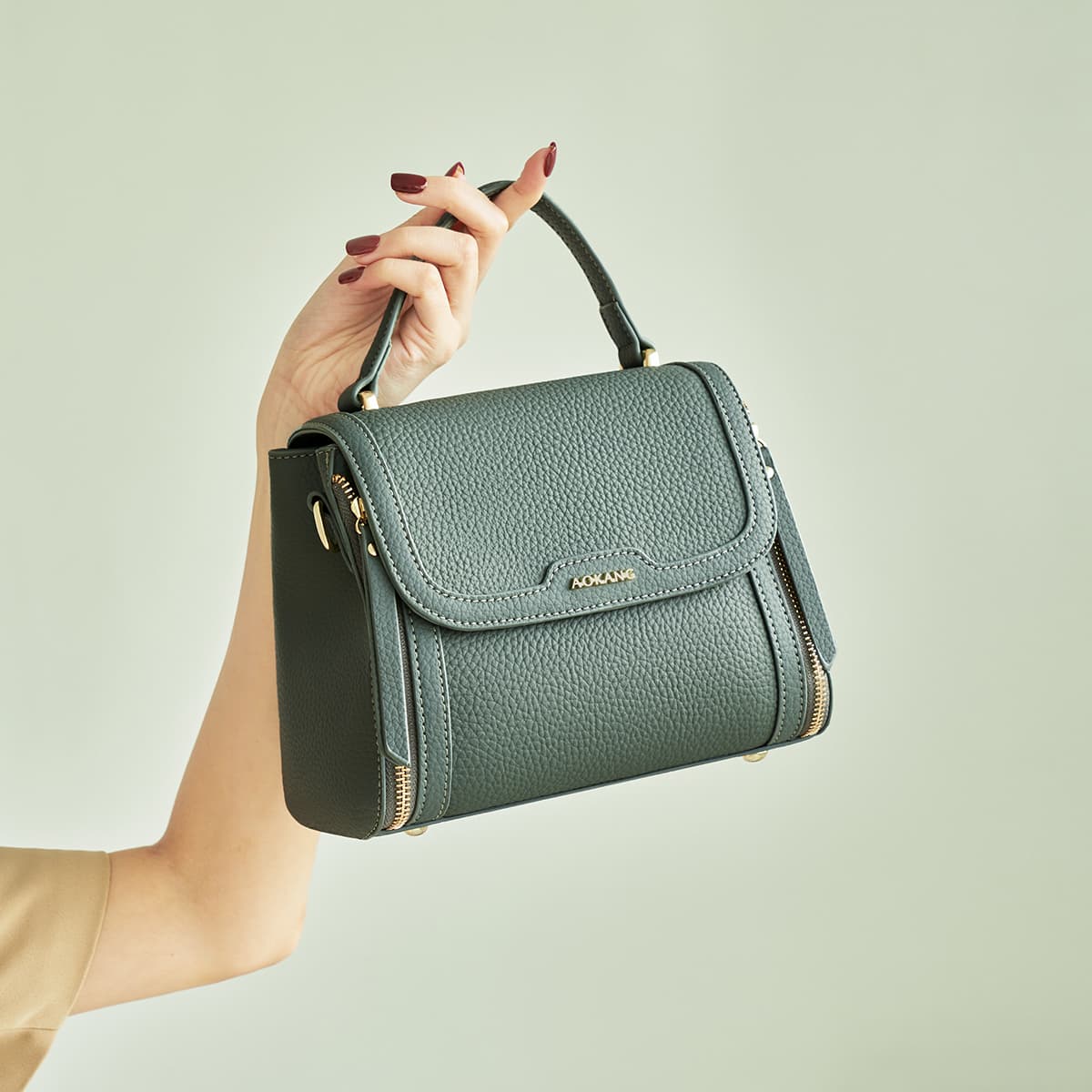 AOKANG Handbag Pearl Blue/Elephant Grey