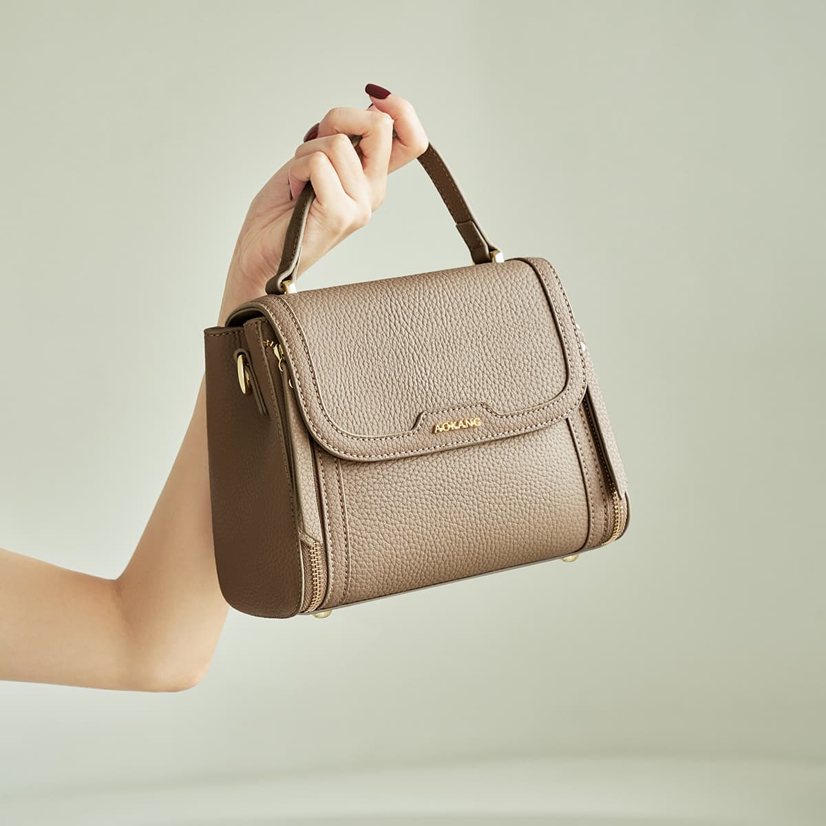 AOKANG Handbag Pearl Blue/Elephant Grey