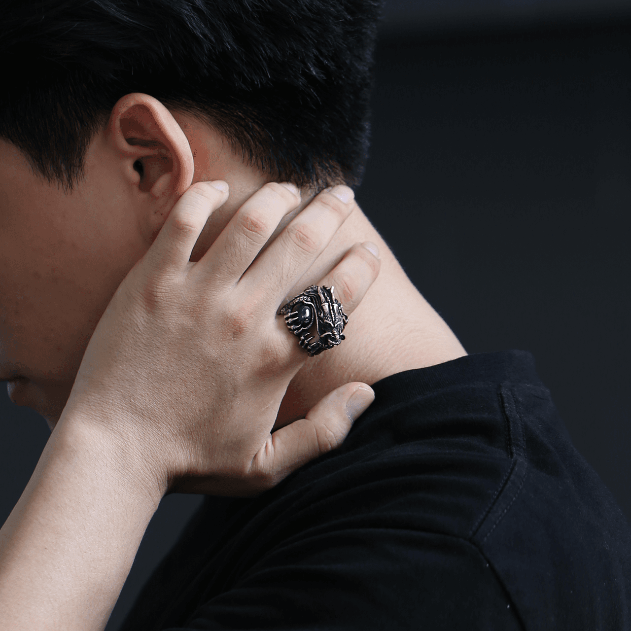 Yamagata Dragon Hollow Ring S925 Silver