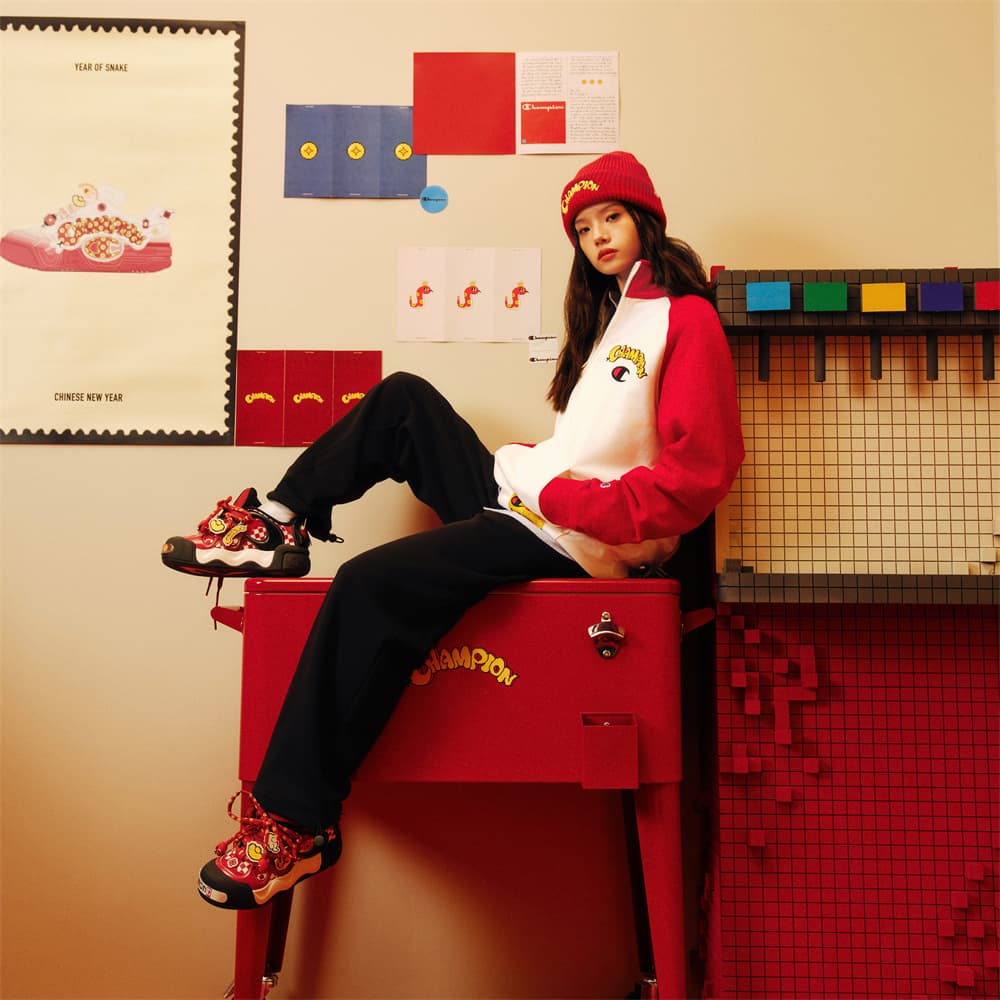 Champion Puffy Donut Ember Red/Black