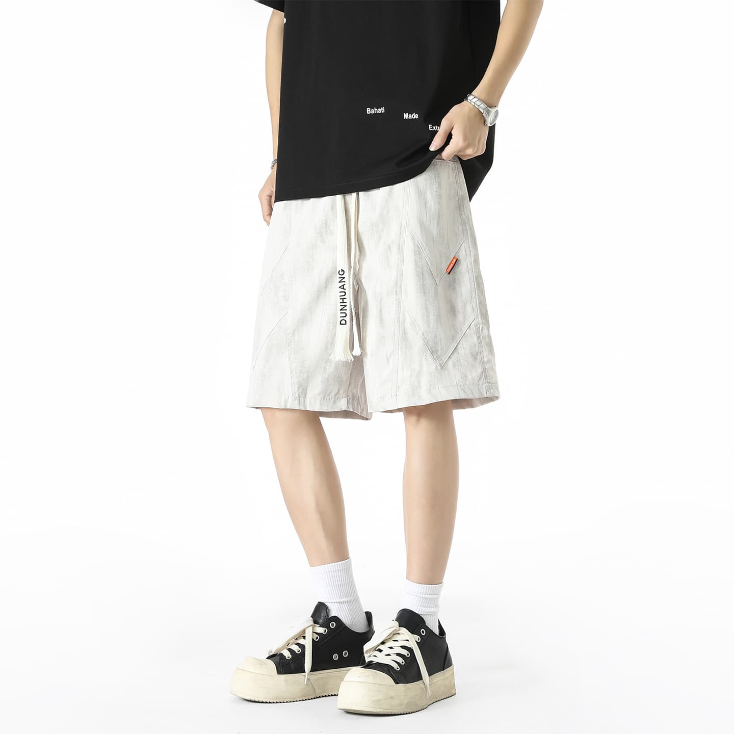 Dunhuang Vintage Tie-Dye Shorts