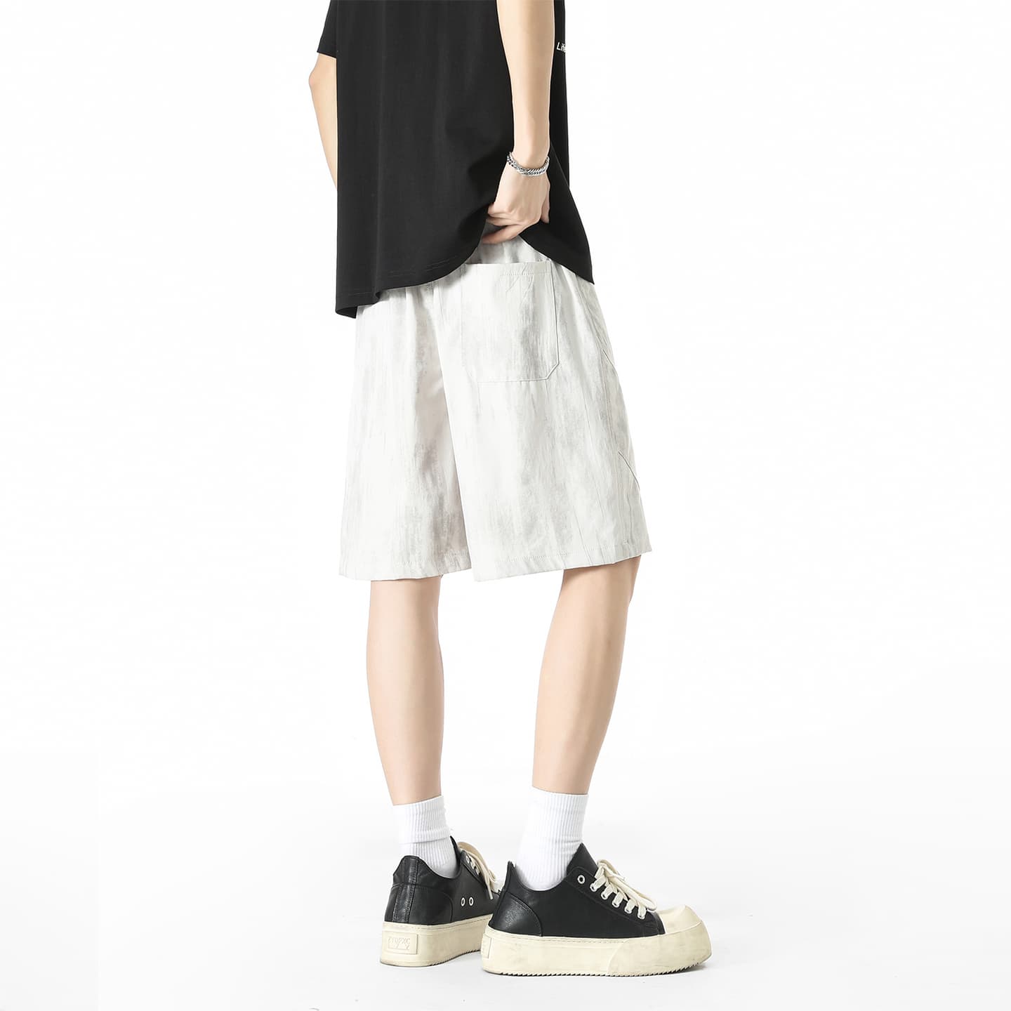 Dunhuang Vintage Tie-Dye Shorts