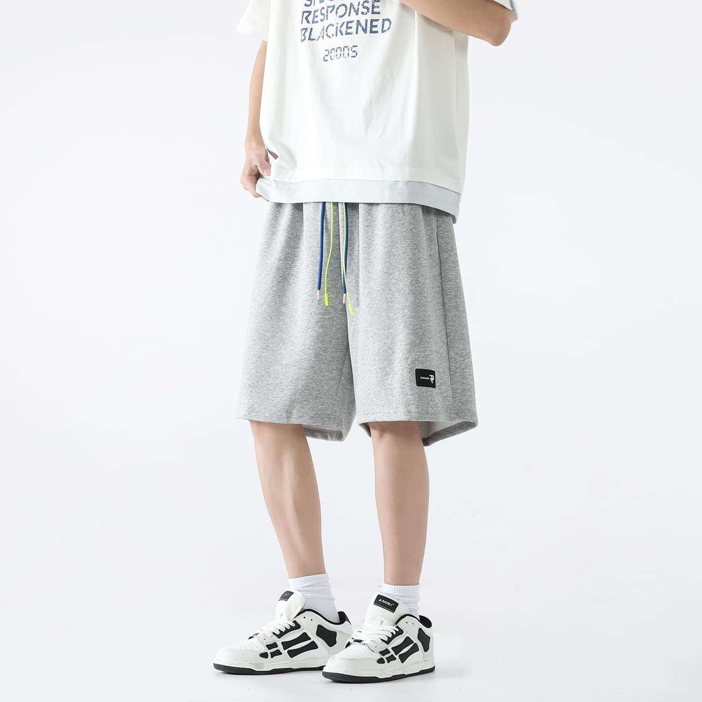 Dunhuang Museum Retro Colorblock Shorts