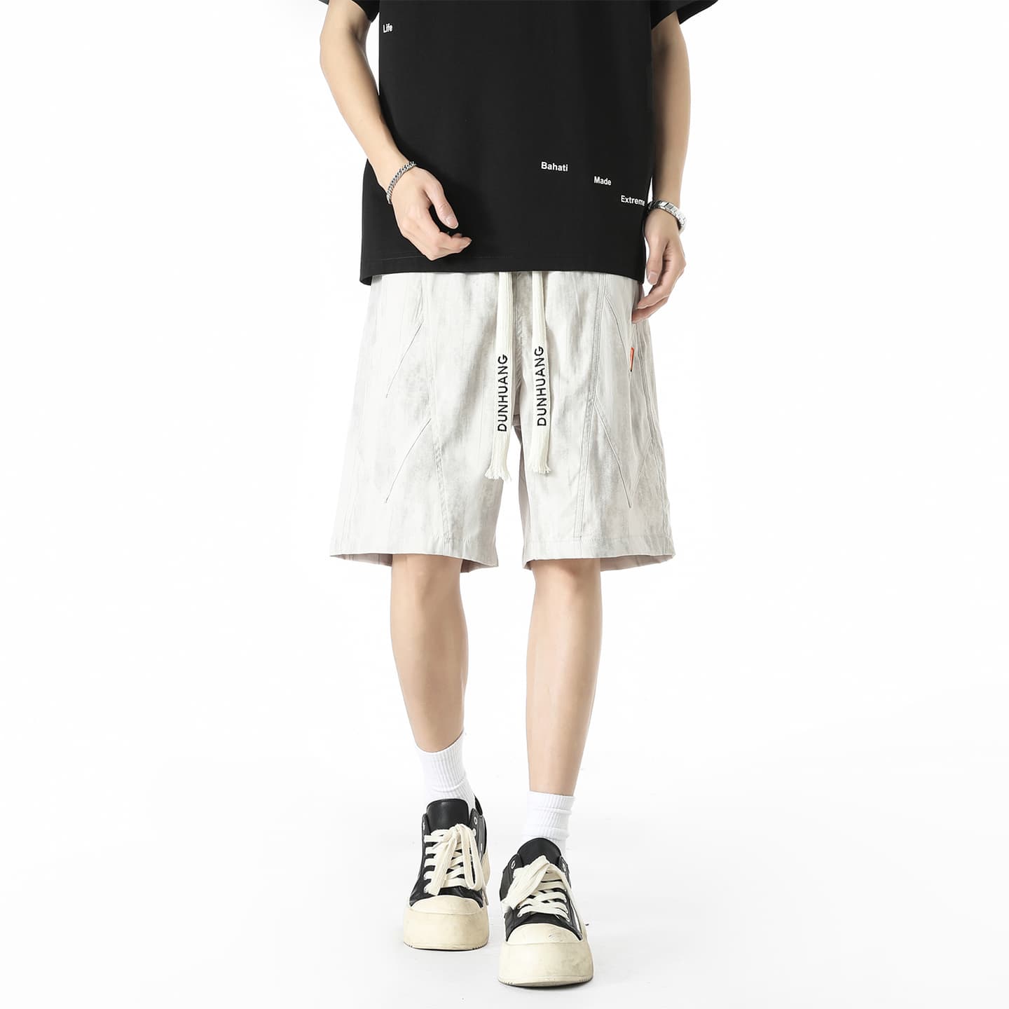Dunhuang Vintage Tie-Dye Shorts