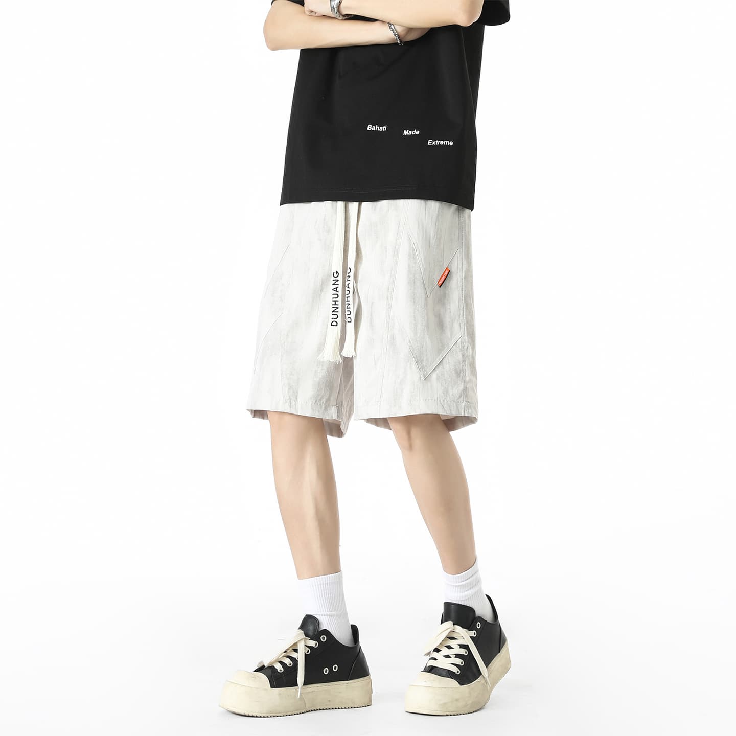 Dunhuang Vintage Tie-Dye Shorts