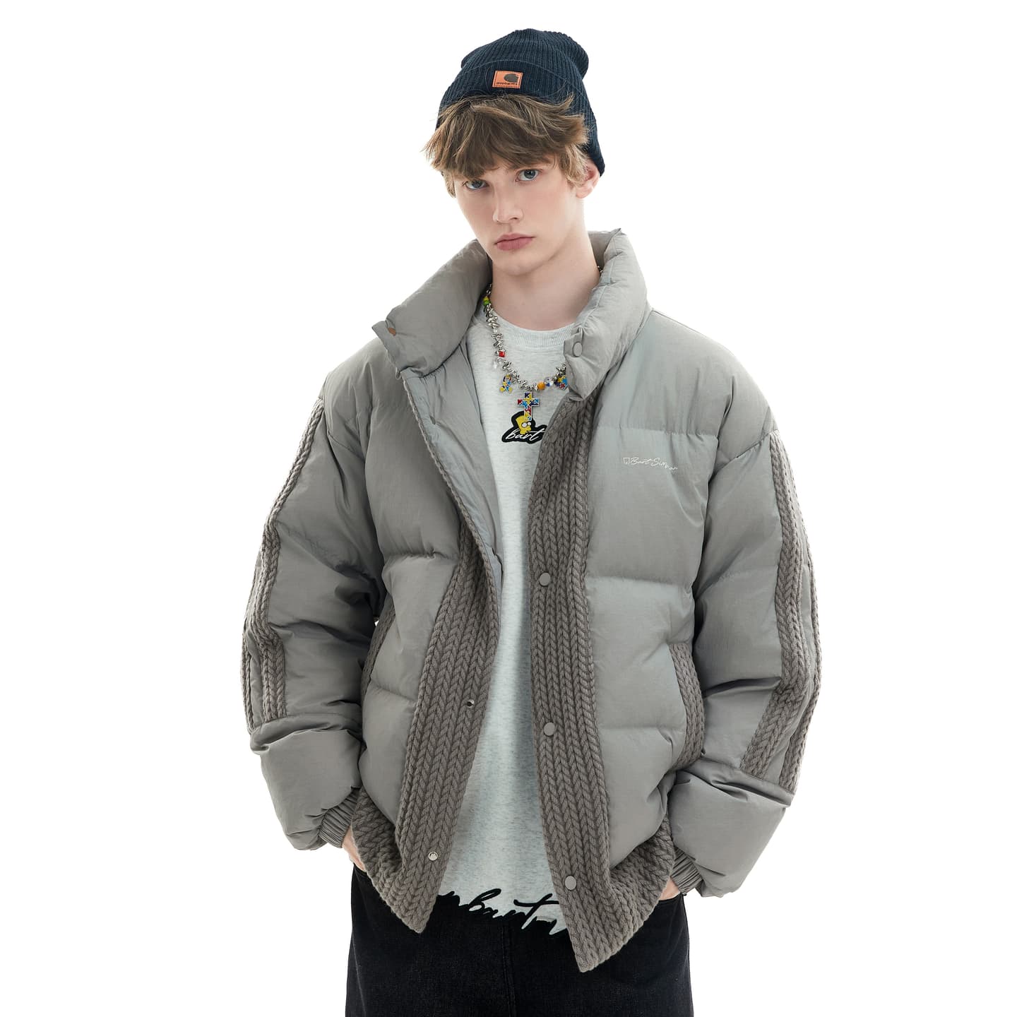 The Simpsons Vintage Embroidered Down Jacket