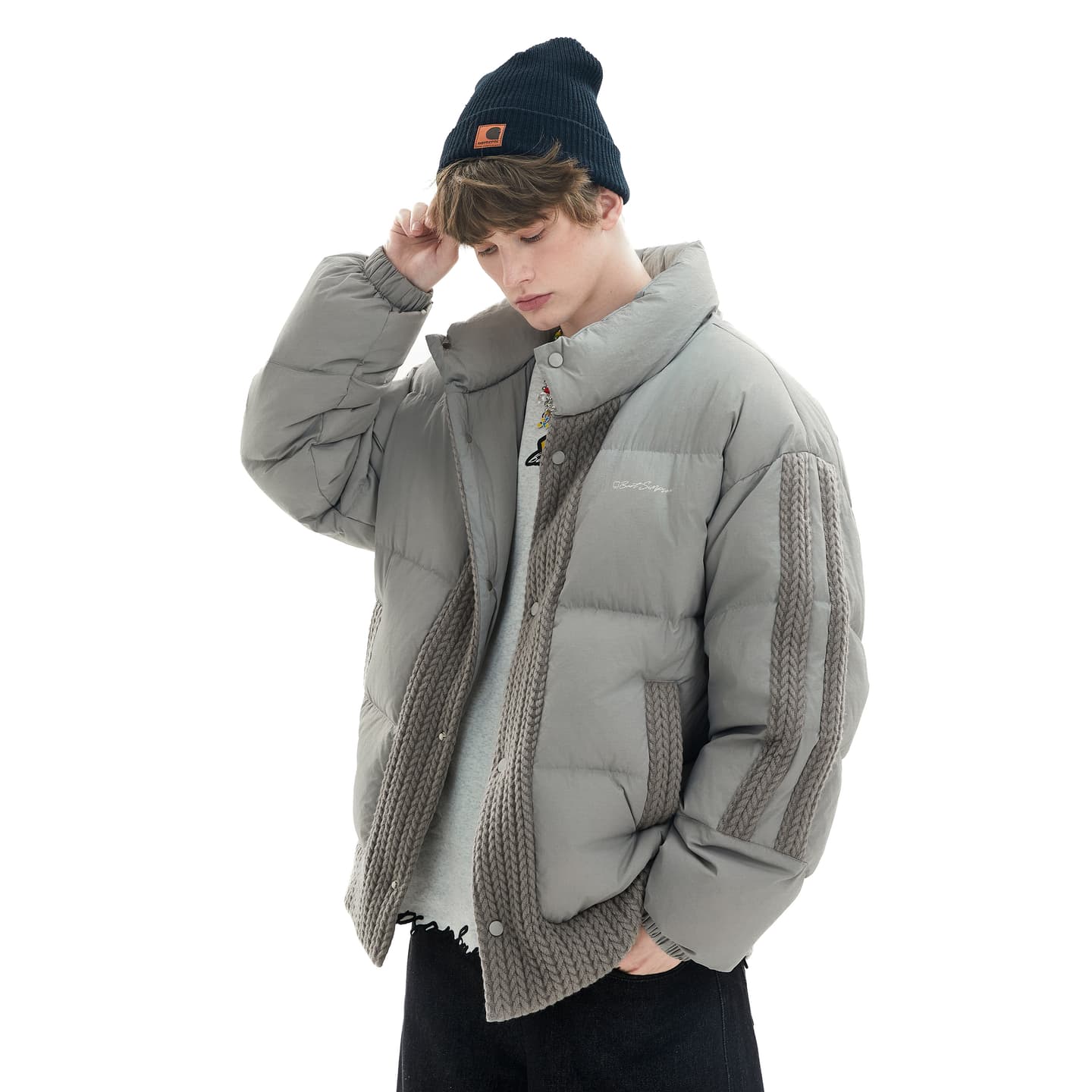 The Simpsons Vintage Embroidered Down Jacket