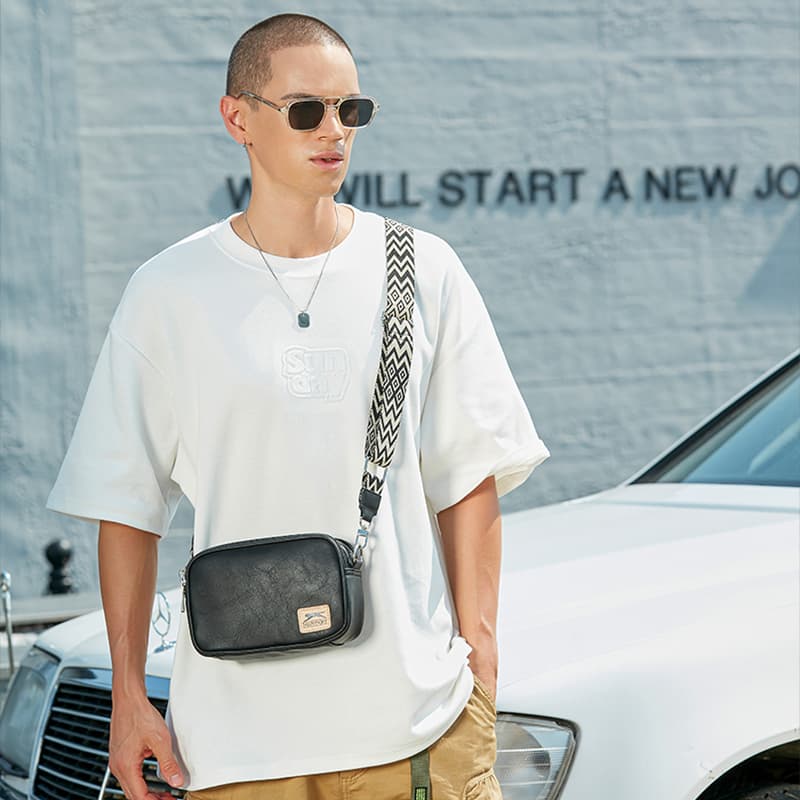 Slazenger Retro Logo Waist Bag Black