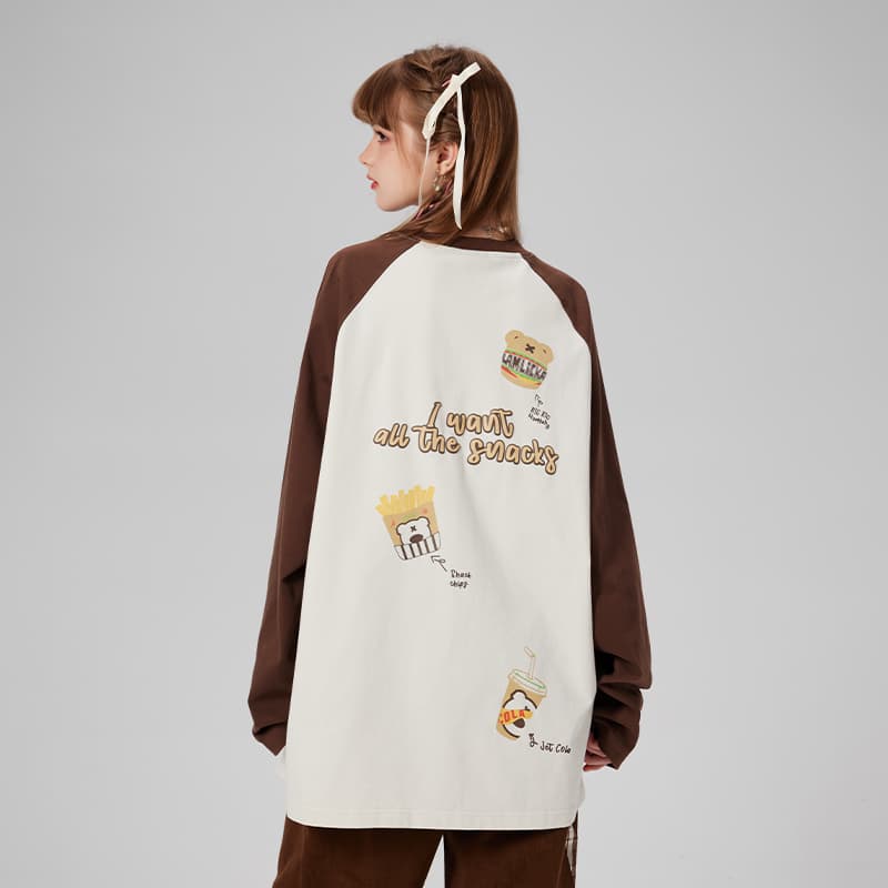 LAMLICKA Vintage Cartoon Embroidered Tee