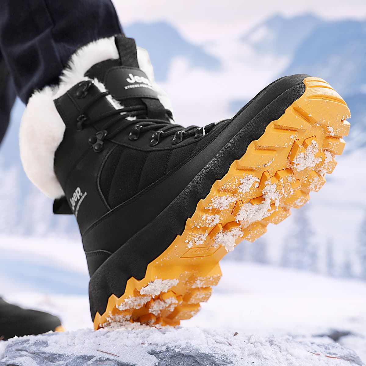 Jeep Snow Boots Black