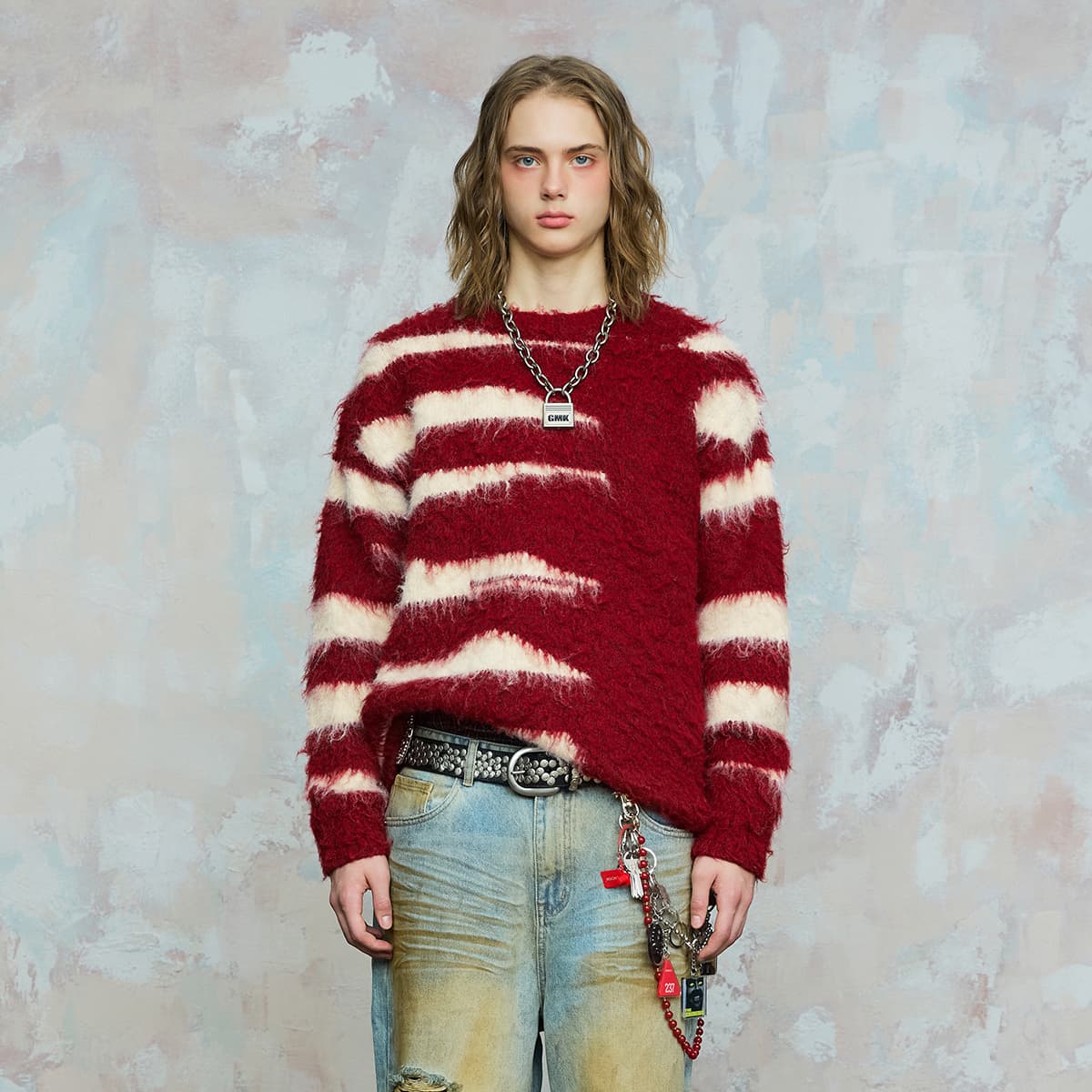 ROCAWEAR Colorblock Crewneck Sweater