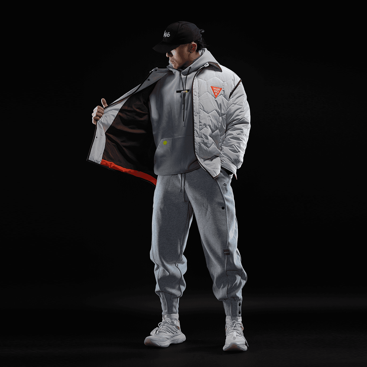 Monster Guardians Coach Jacket Beige