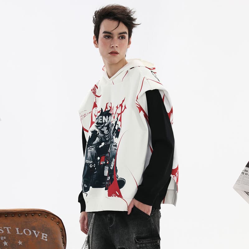 GENANX Lightning Hoodie Vest