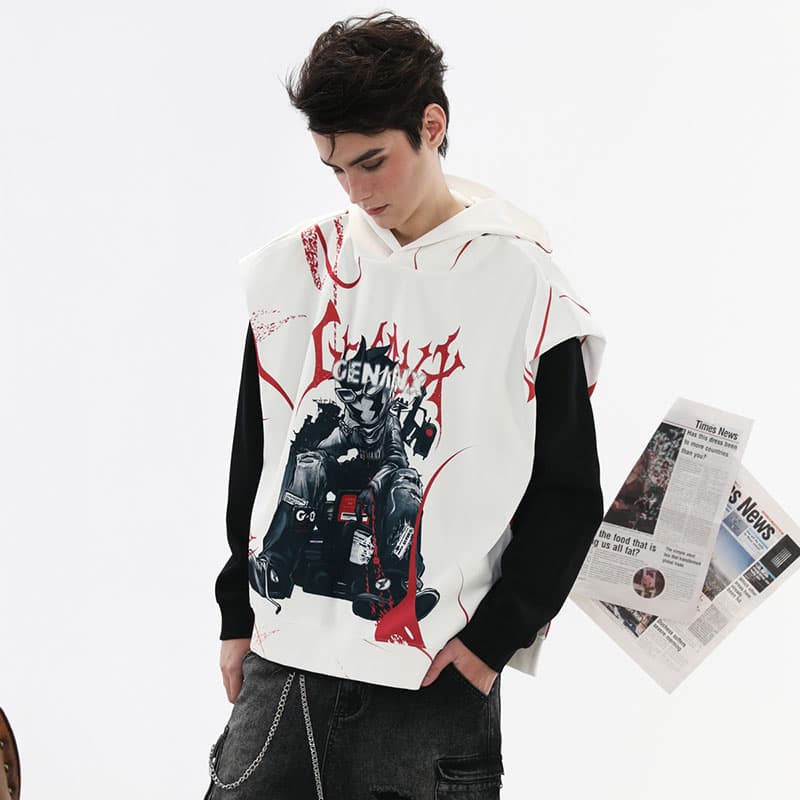 GENANX Lightning Hoodie Vest