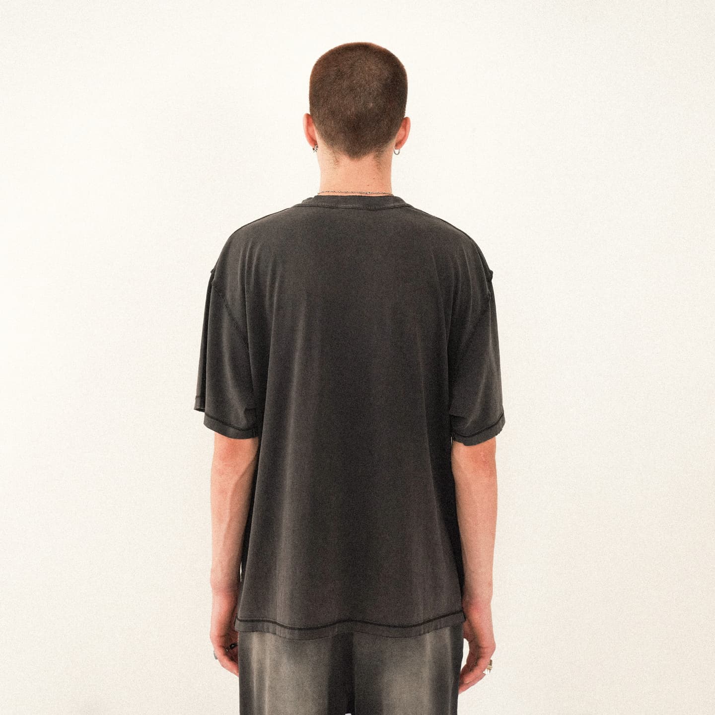 False Perception Simpson Shark Tee Vintage Black
