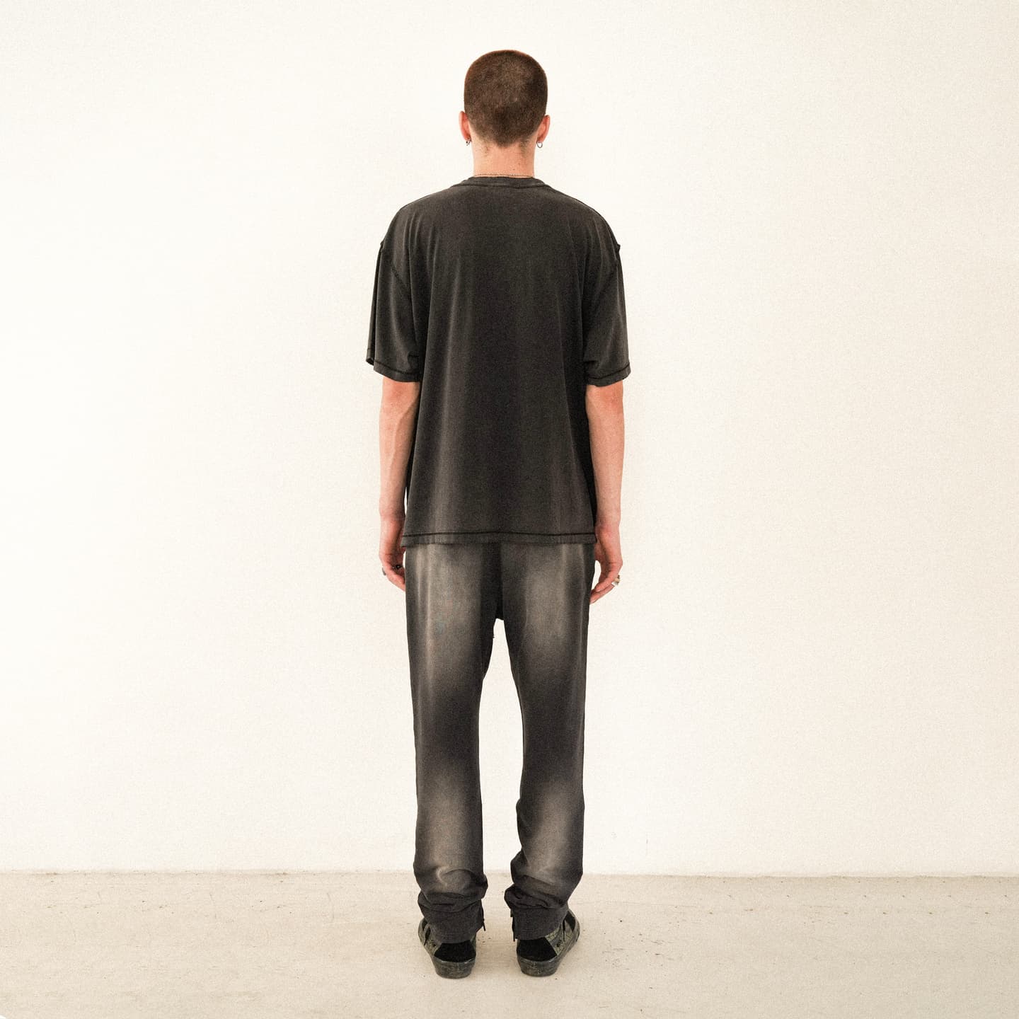 False Perception Simpson Shark Tee Vintage Black