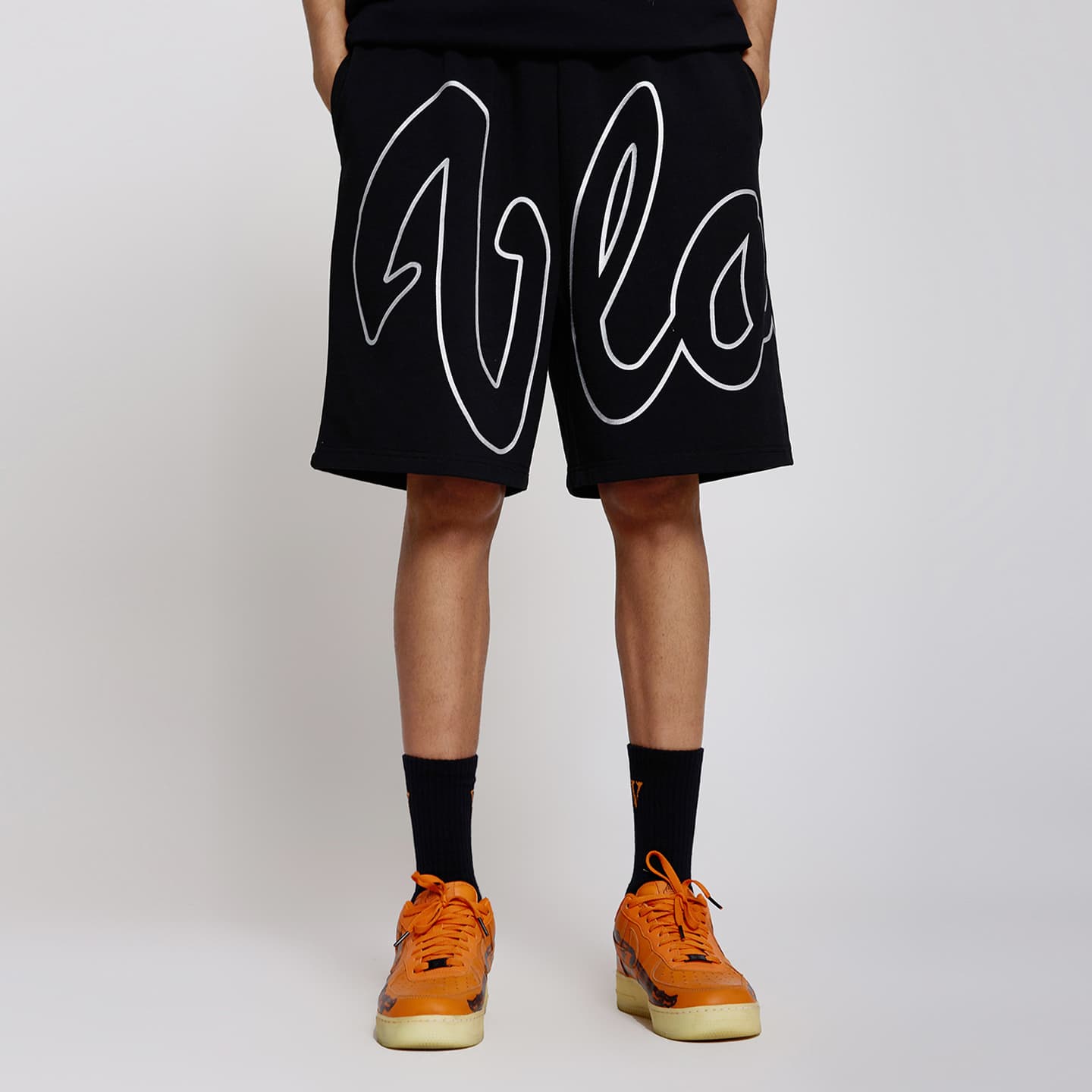 VLONE 3M Reflective Logo Shorts