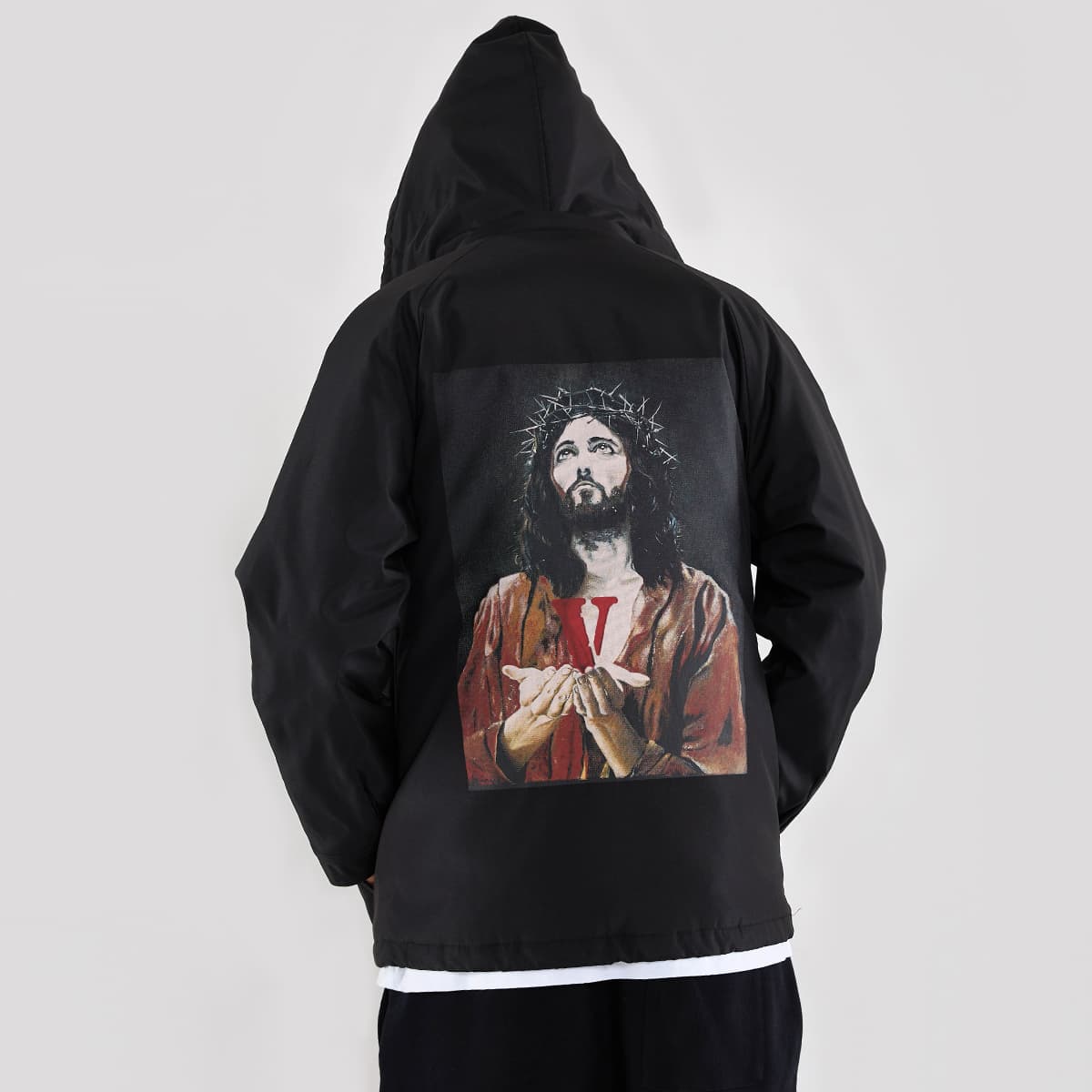 VLONE Embroidered Hoodie Black