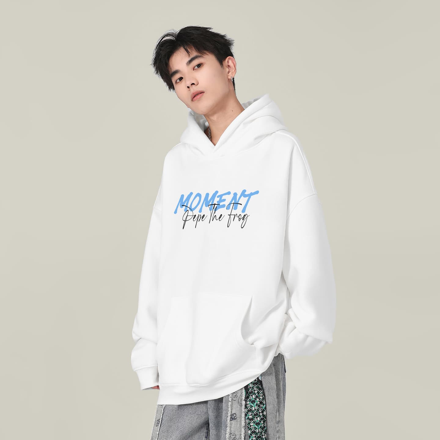 Pepe the Frog Lightning Logo Hoodie