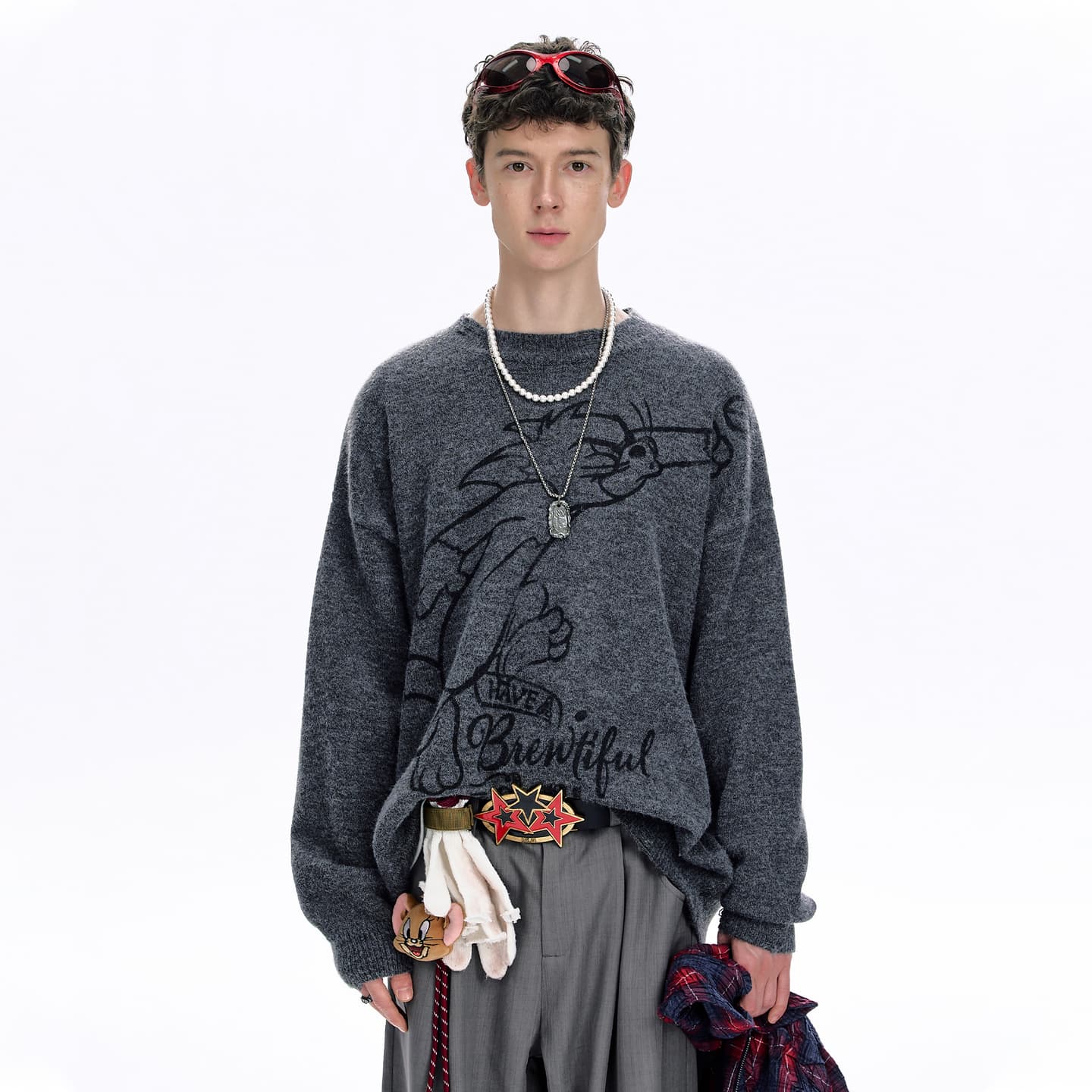 BJHG x Tom and Jerry Oversize Sweater