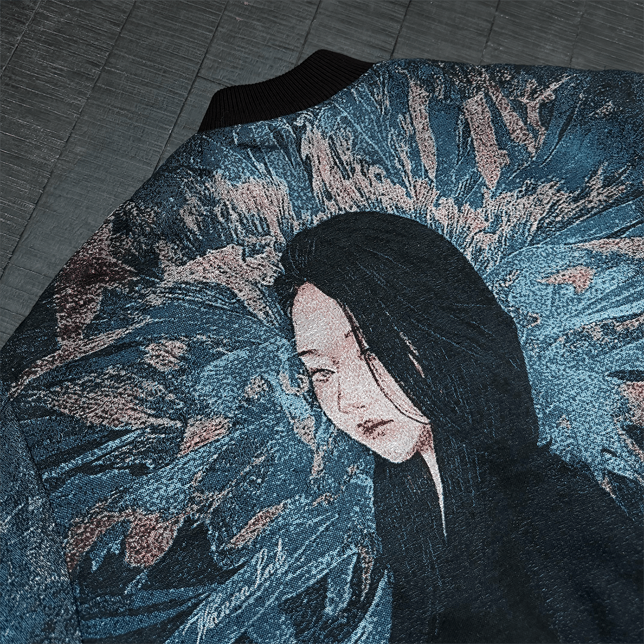 WANNA LAB FW25 Sea Monster Bomber Cotton Jacket