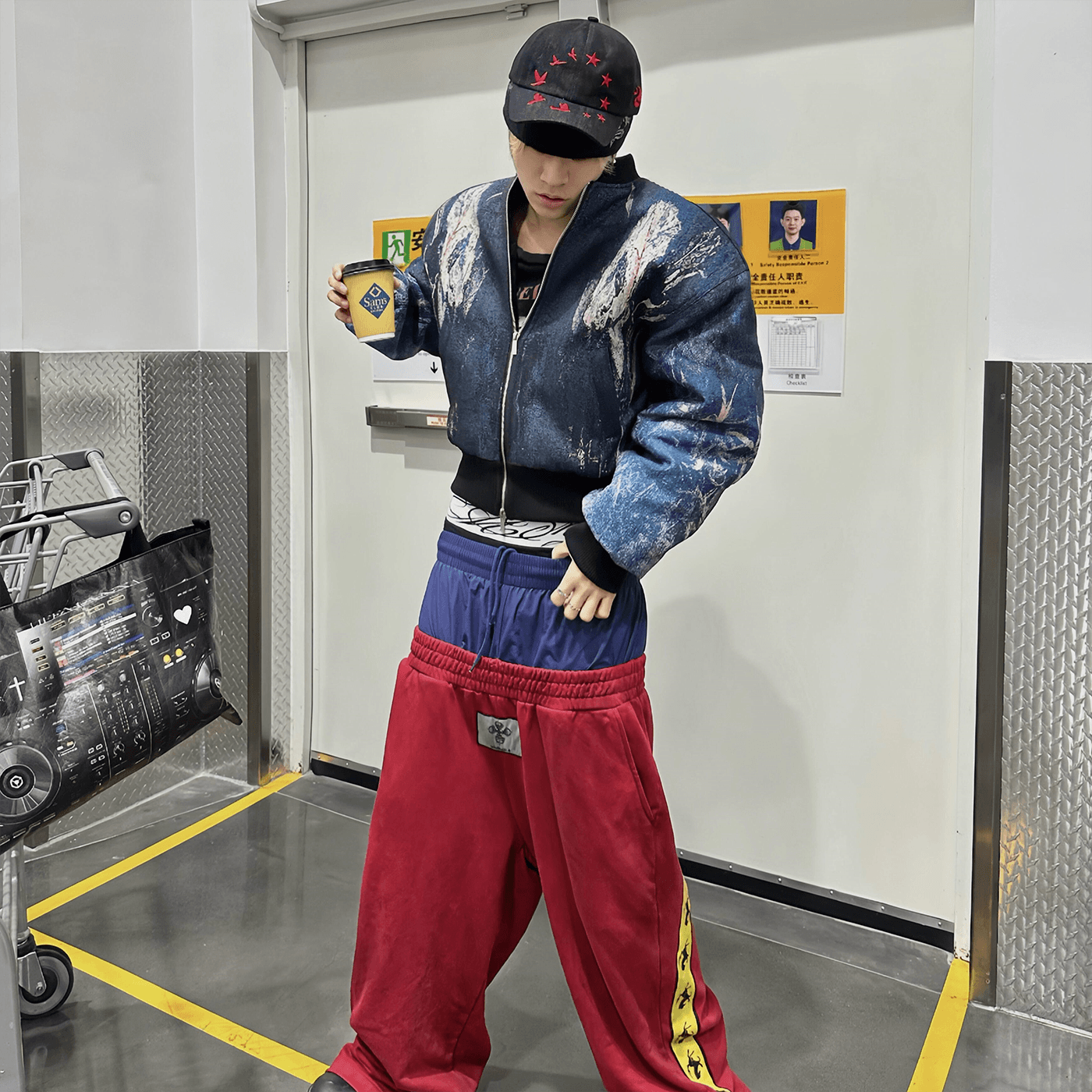 WANNA LAB FW25 Sea Monster Bomber Cotton Jacket