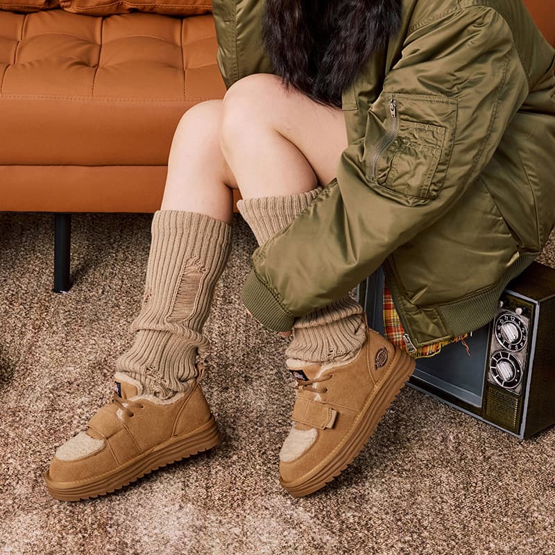Dickies Snow Boots Yellow Brown
