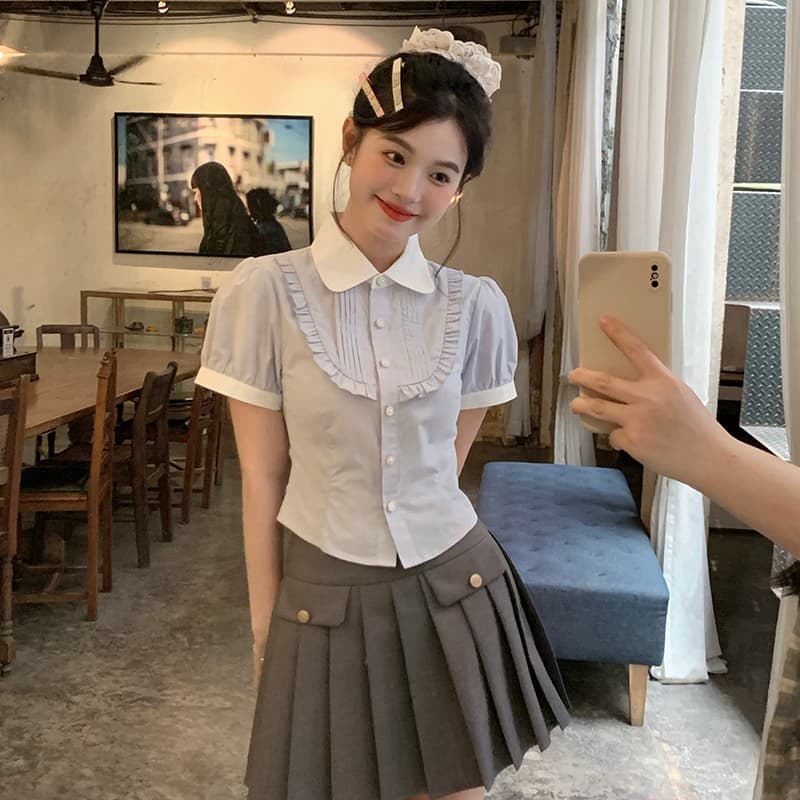 Dongjing Miu Skirt Gray