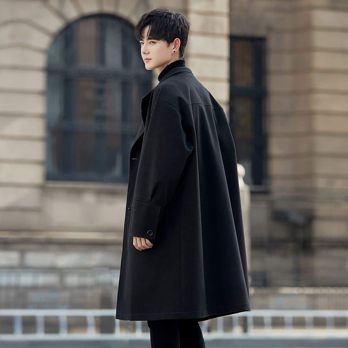 MEIPIN TANG Classic Double-Breasted Coat