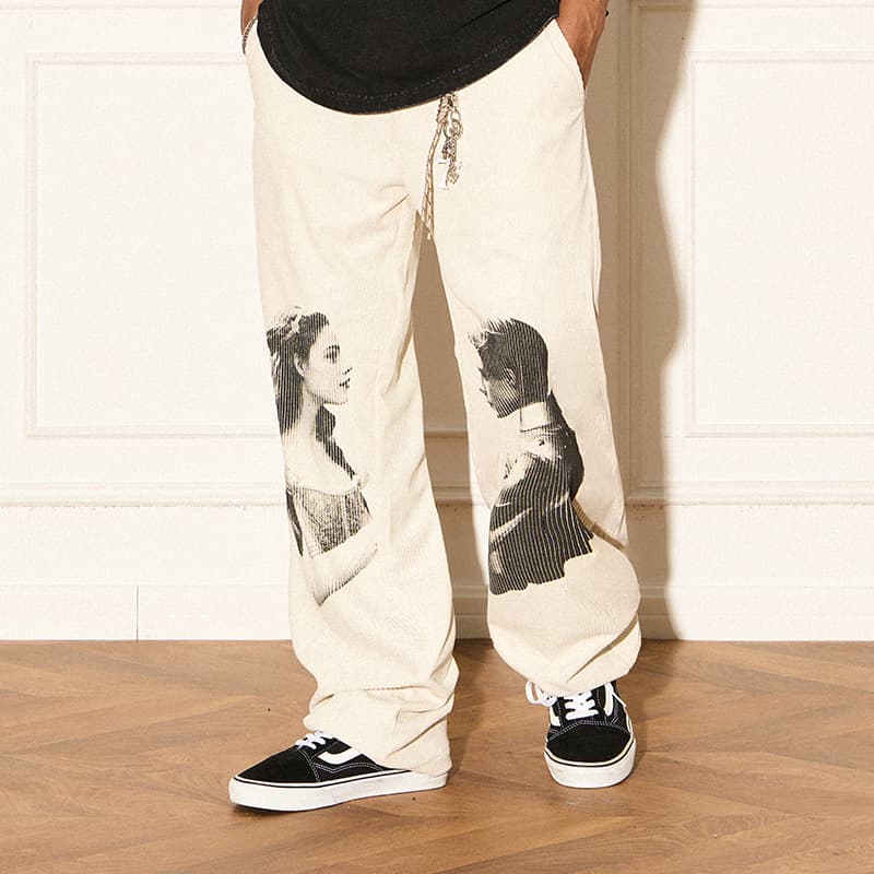 EMPTY REFERENCE Romeo and Juliet Print Pants