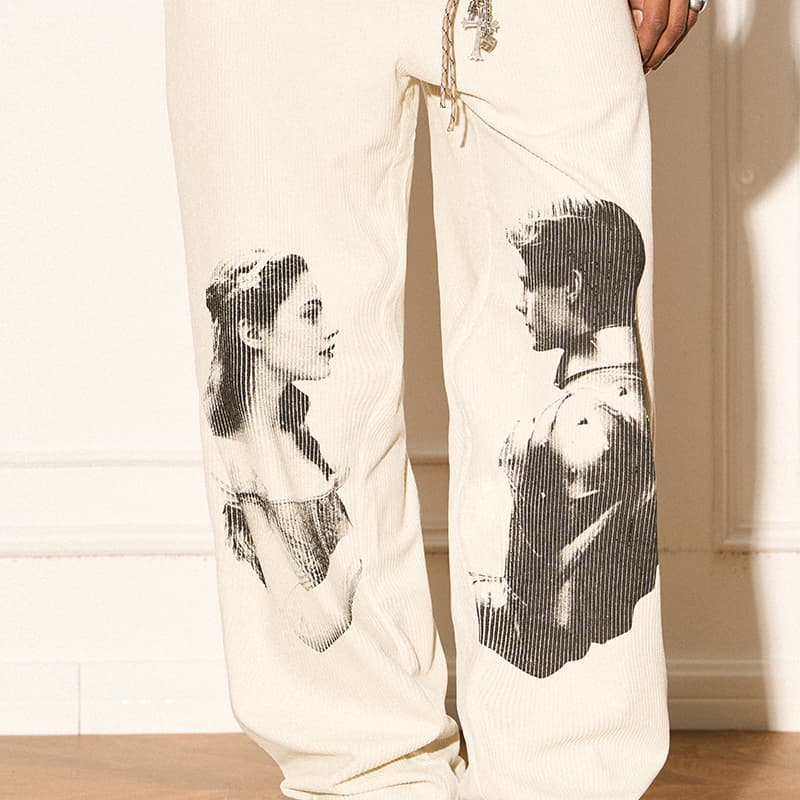 EMPTY REFERENCE Romeo and Juliet Print Pants
