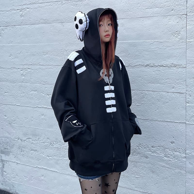 KAKAZZY Y2K Hoodie Black