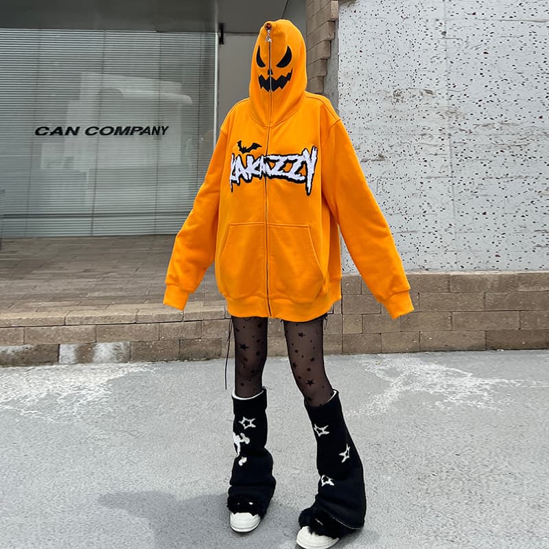 KAKAZZY Oversize Pumpkin Hoodie