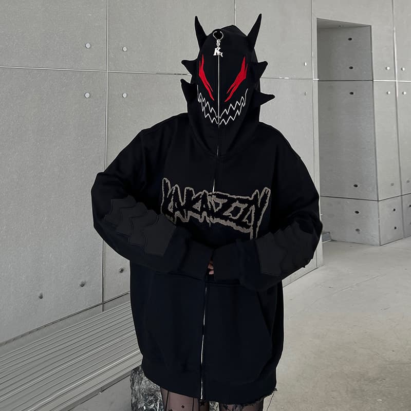 KAKAZZY Y2K Hoodie Black