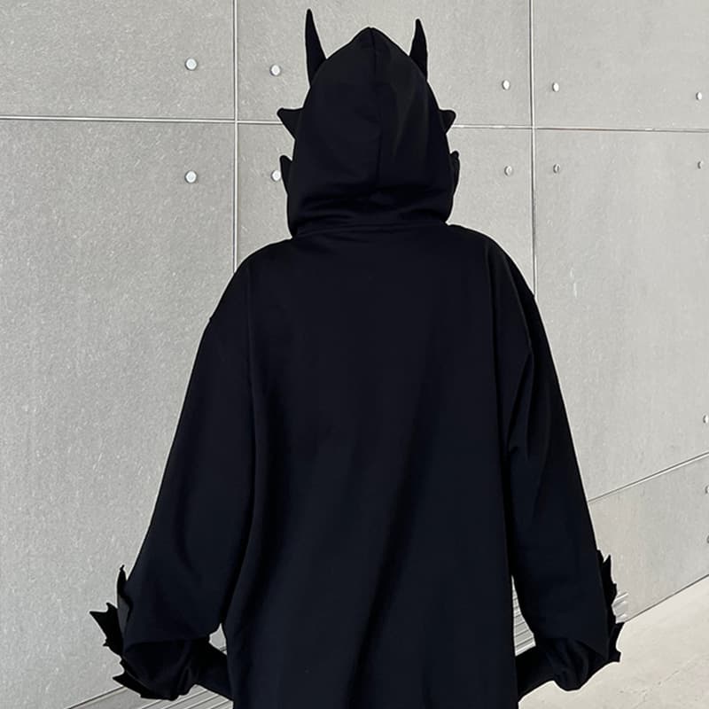 KAKAZZY Y2K Hoodie Black