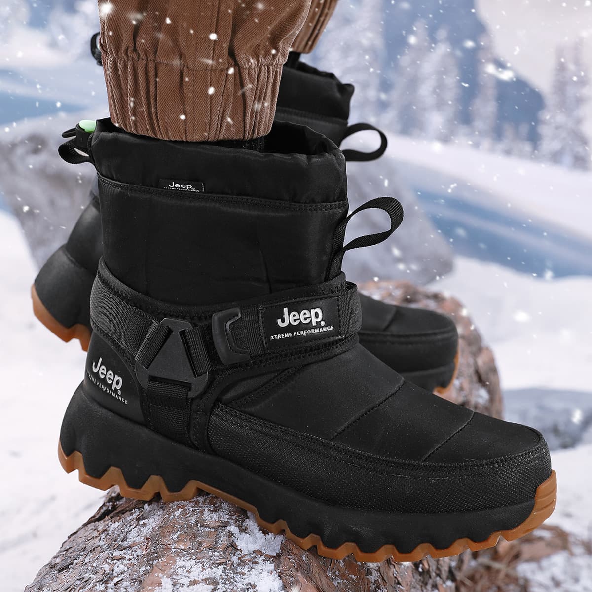Jeep Snow Boots Black