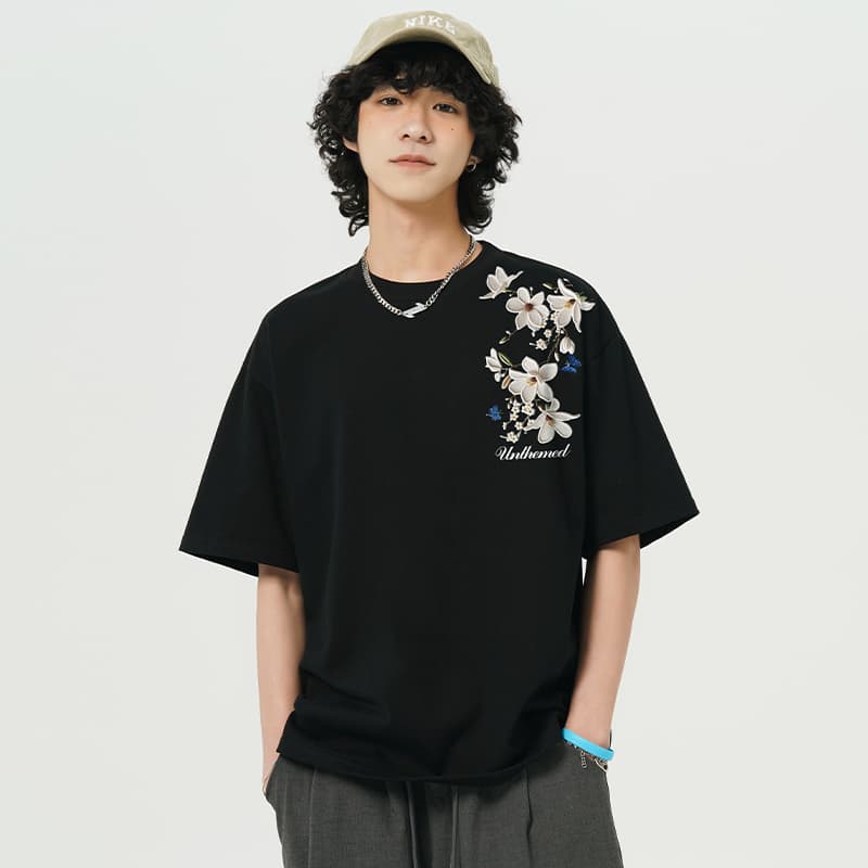 UNthemed Embroidered Logo Tee