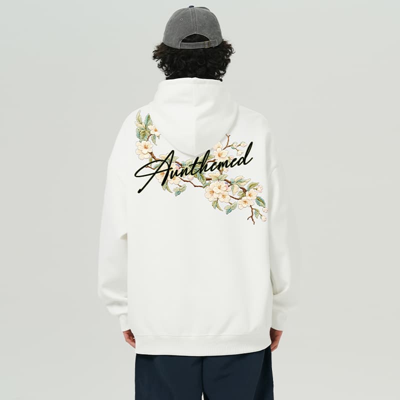 UNthemed Retro Botanical Embroidered Hoodie