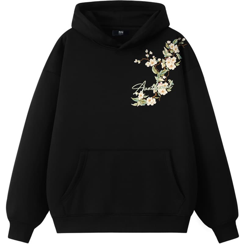 UNthemed Retro Botanical Embroidered Hoodie