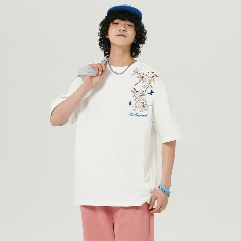 UNthemed Embroidered Logo Tee