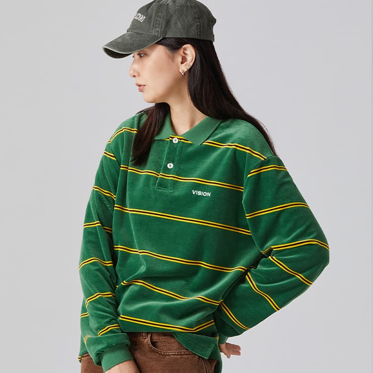 Vision Street Wear Retro Striped Polo