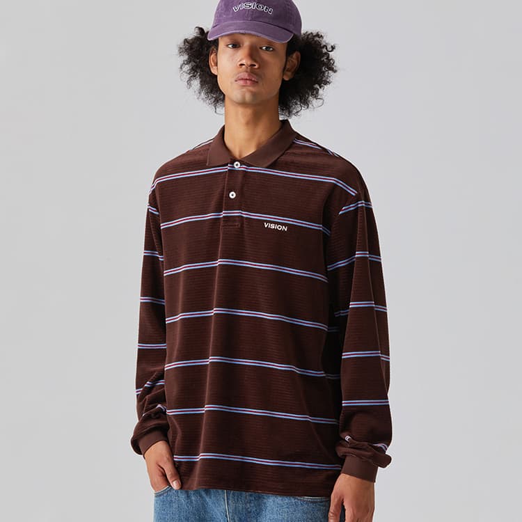 Vision Street Wear Retro Striped Polo