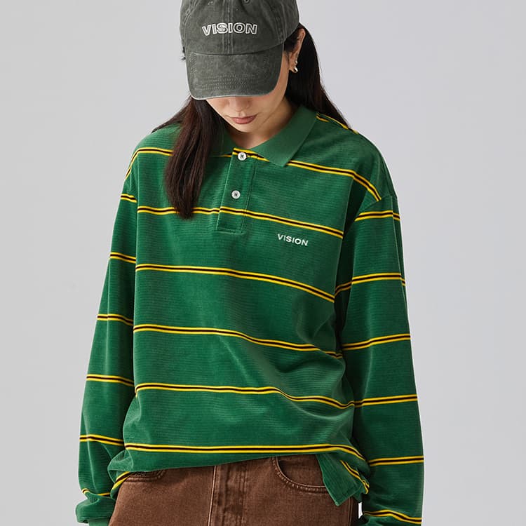 Vision Street Wear Retro Striped Polo