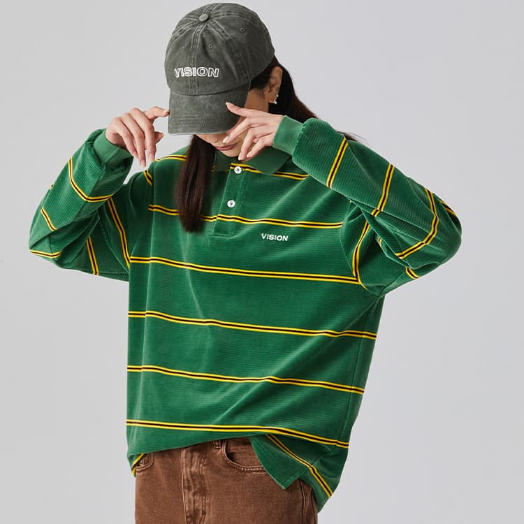 Vision Street Wear Retro Striped Polo