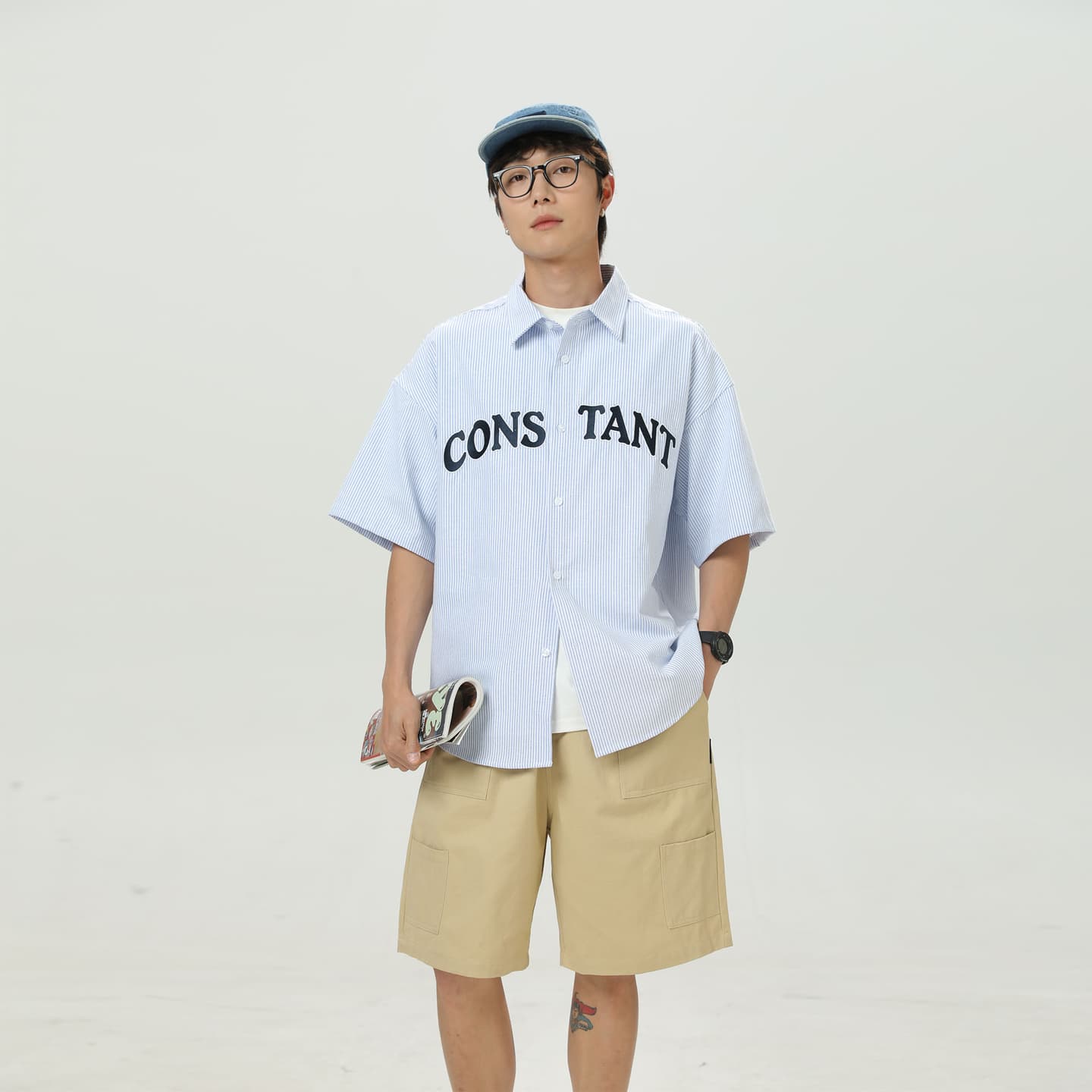 ARCANEFUNK Retro Letter Print Shirt