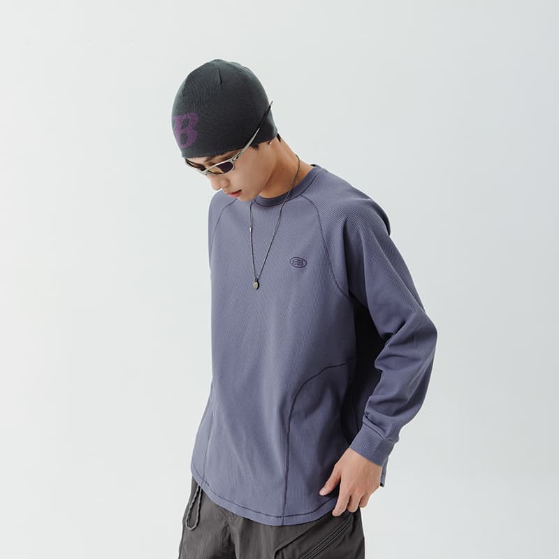 NOTHOMME Blue Waffle Long Sleeve